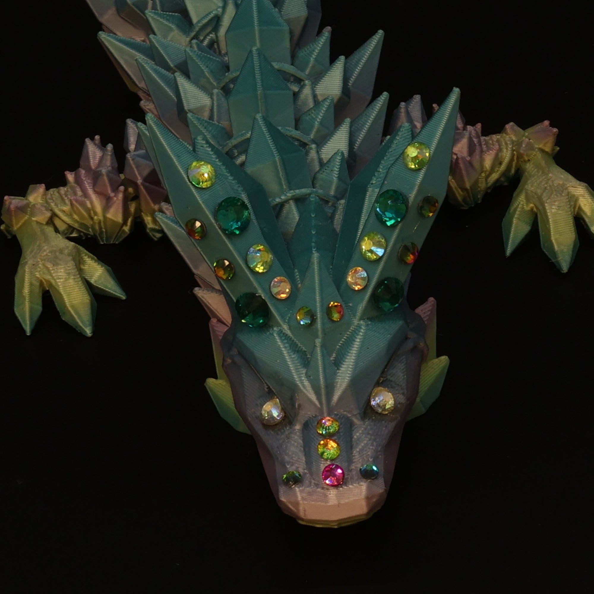 3D Printed BEDAZZLED Crystal Dragons