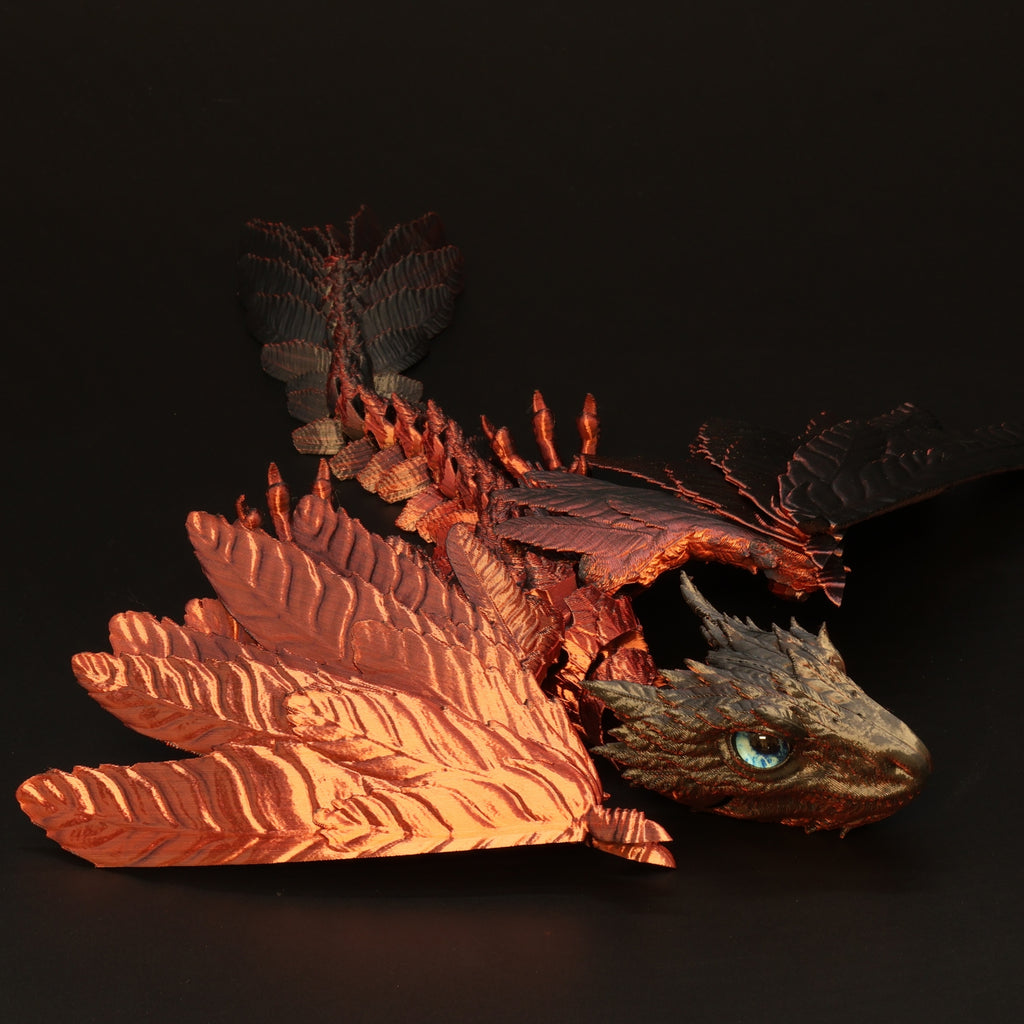 3D Printed Wyvern Dragon w/ Real Eyes