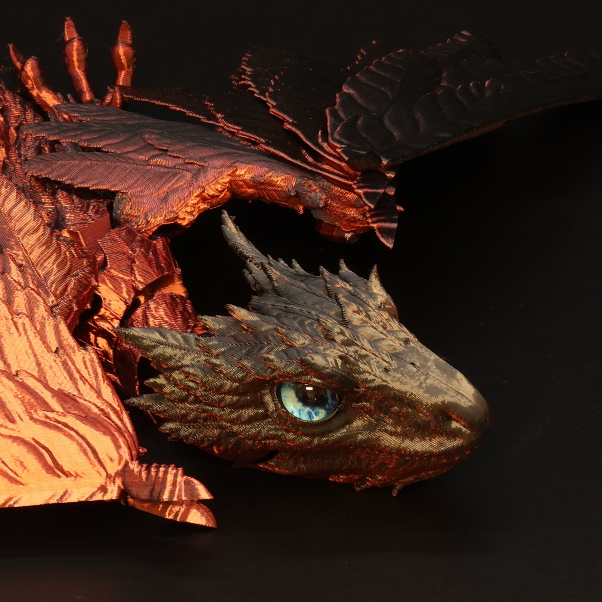 3D Printed Wyvern Dragon w/ Real Eyes