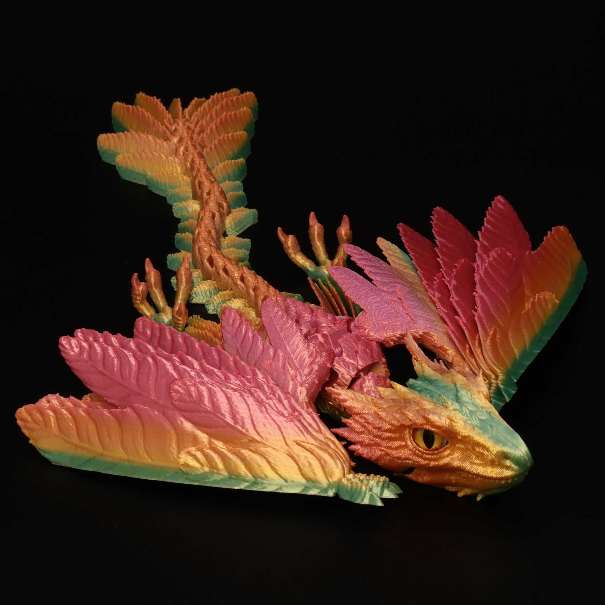 3D Printed Wyvern Dragon w/ Animal Eyes