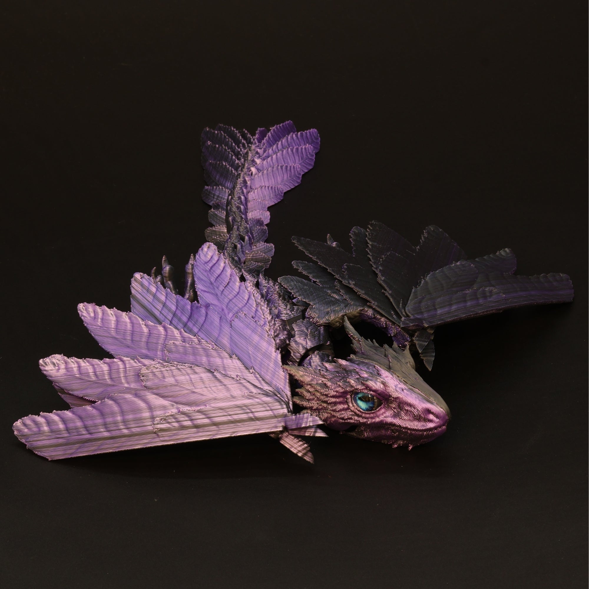 3D Printed Wyvern Dragon w/ Animal Eyes