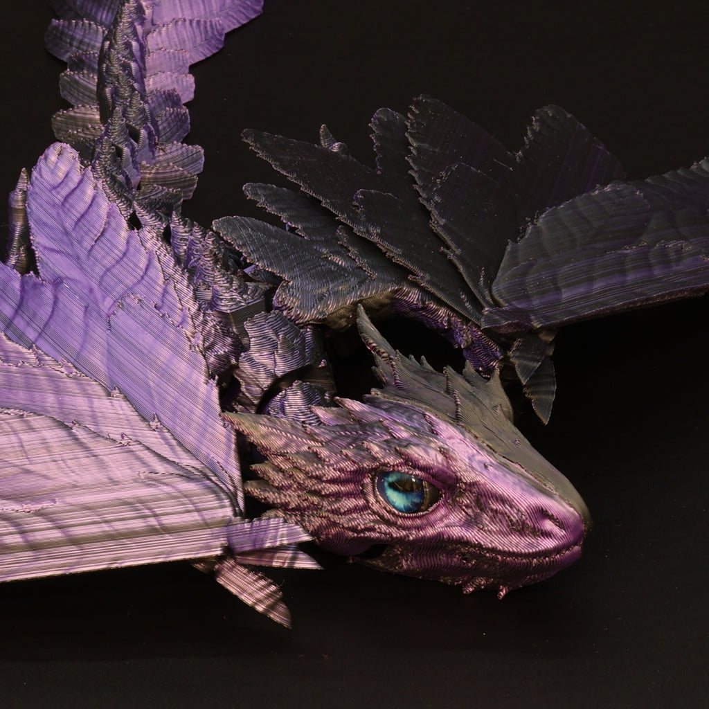 3D Printed Wyvern Dragon w/ Animal Eyes