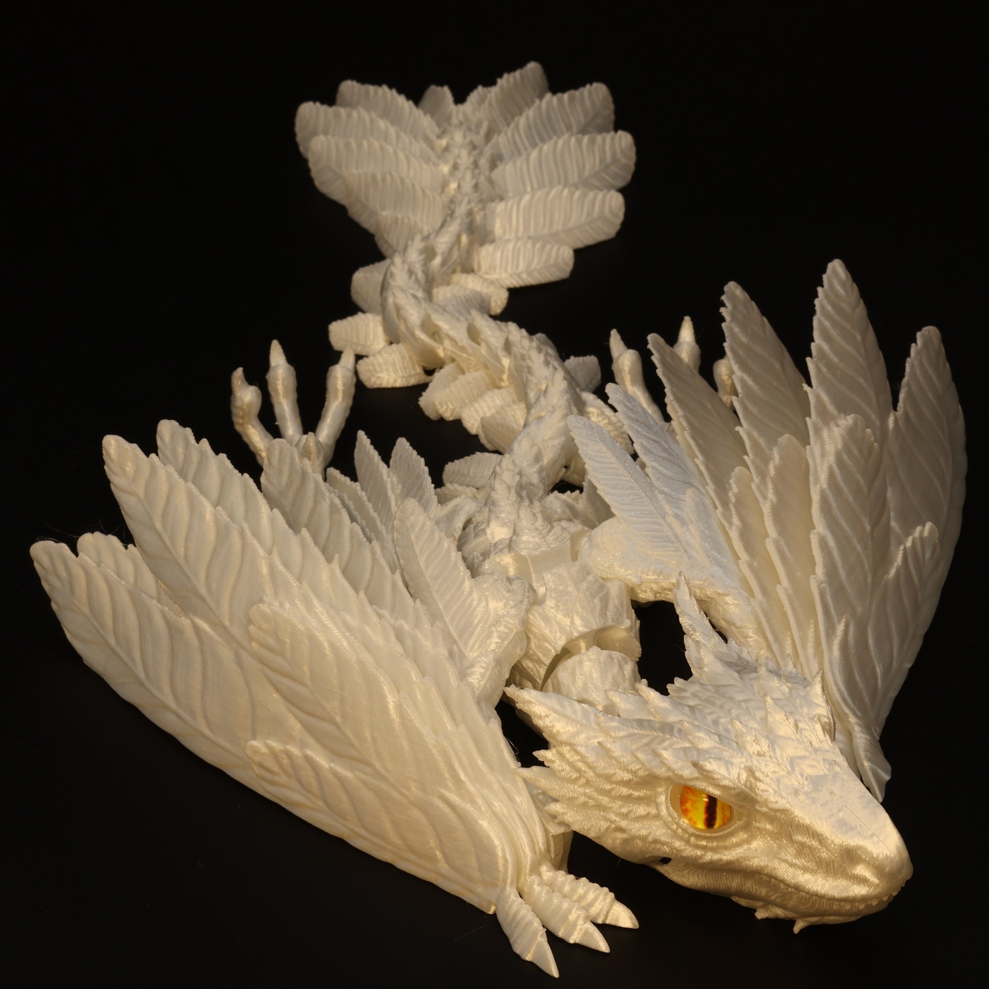3D Printed Wyvern Dragon w/ Animal Eyes