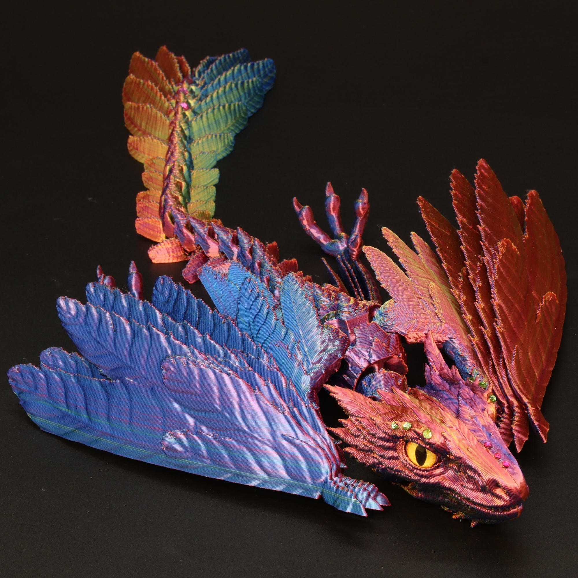 3D Printed Bedazzled Wyvern Dragon™