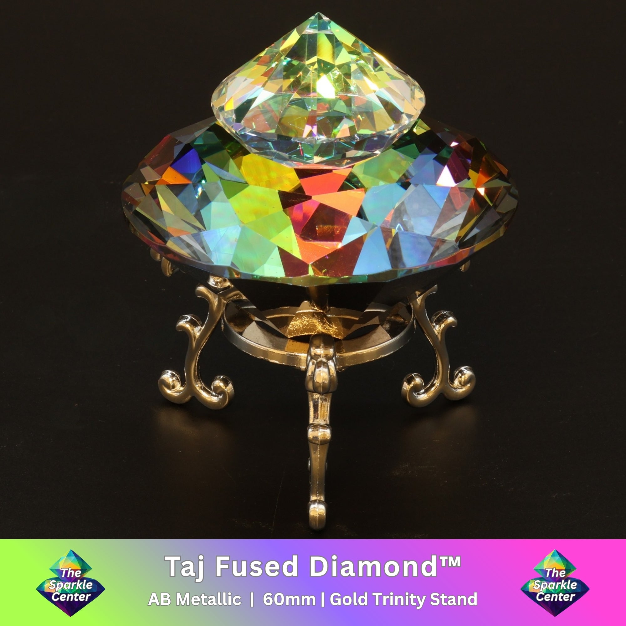 Taj™ Metallic AB Coated Fused Crystal Diamond