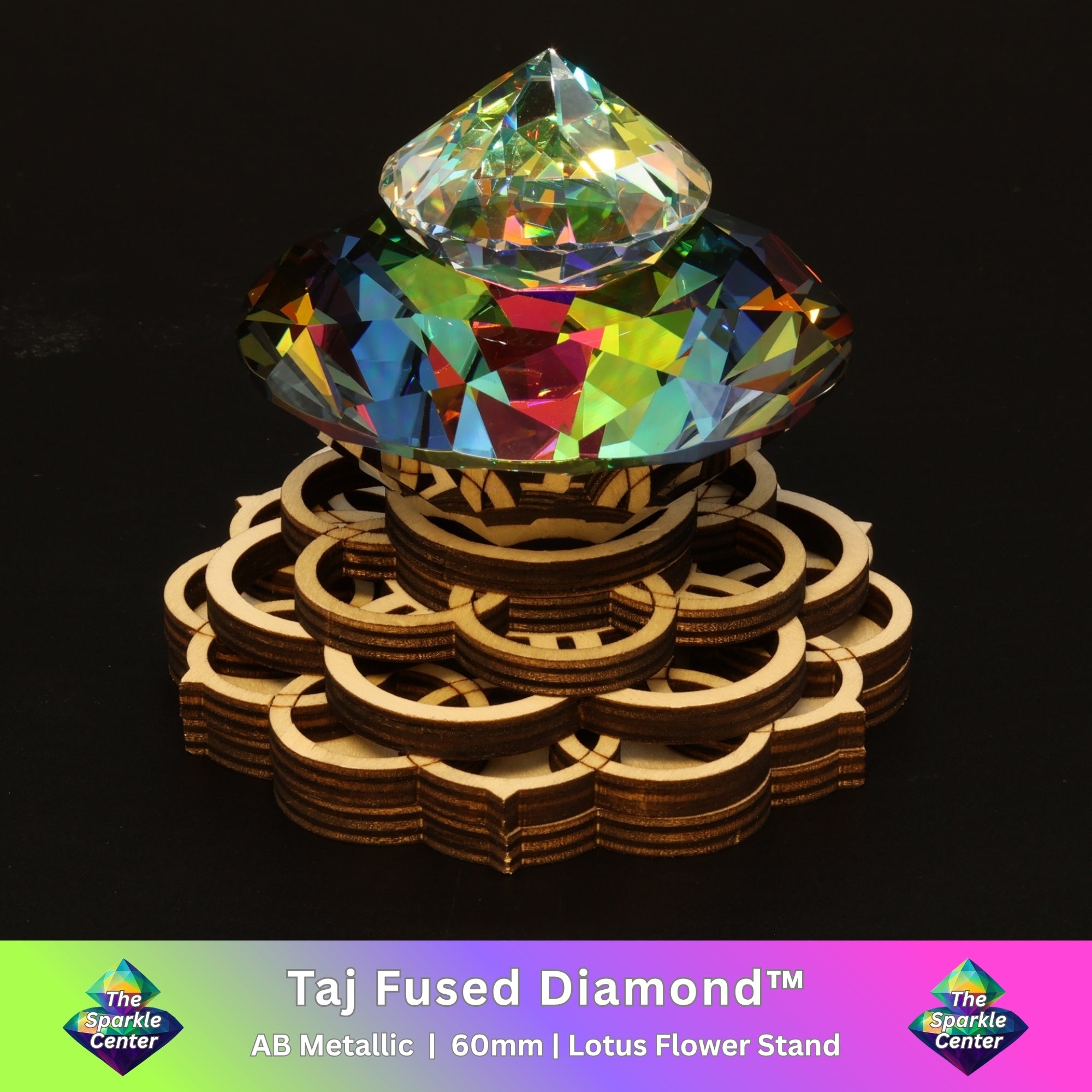 Taj™ Metallic AB Coated Fused Crystal Diamond