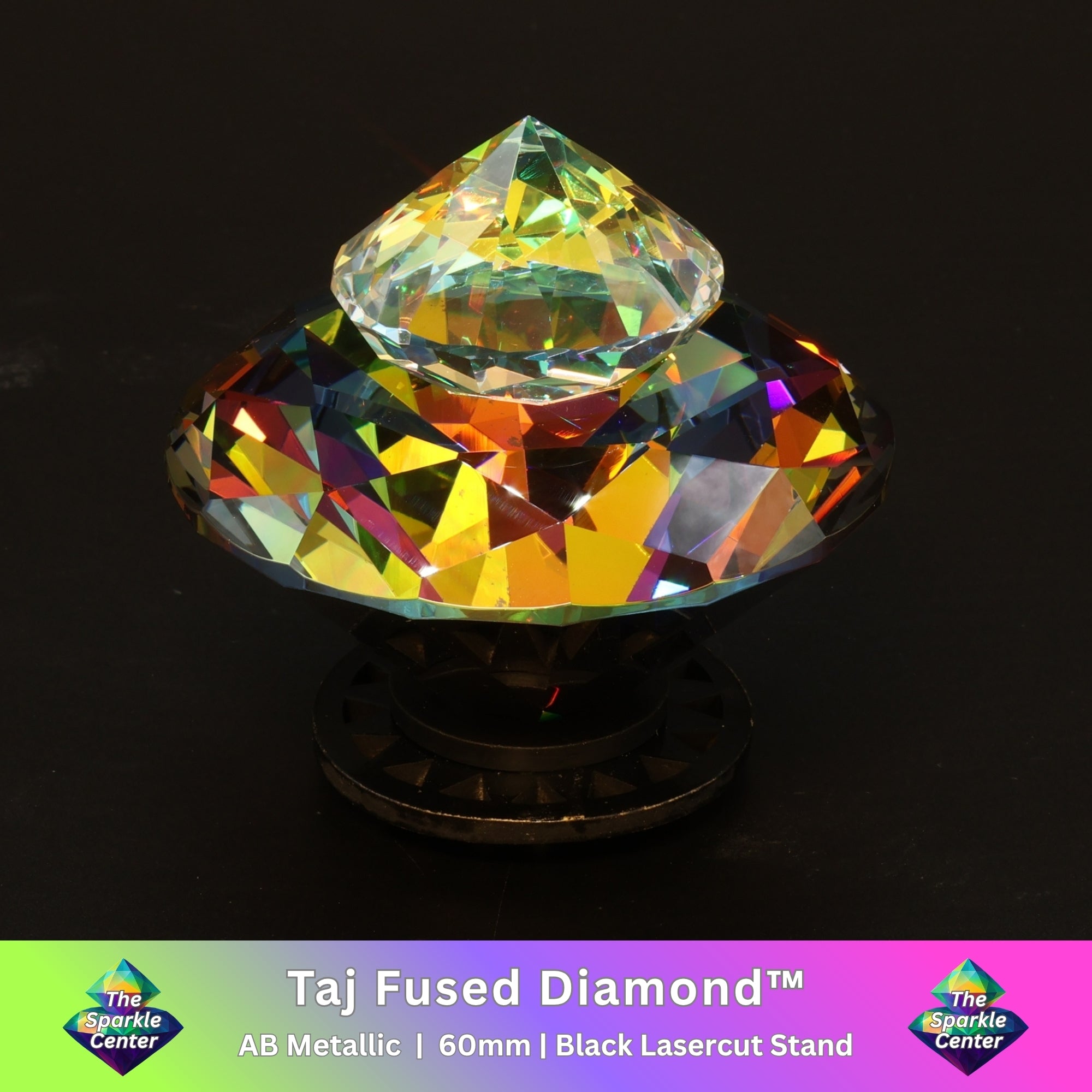 Taj™ Metallic AB Coated Fused Crystal Diamond