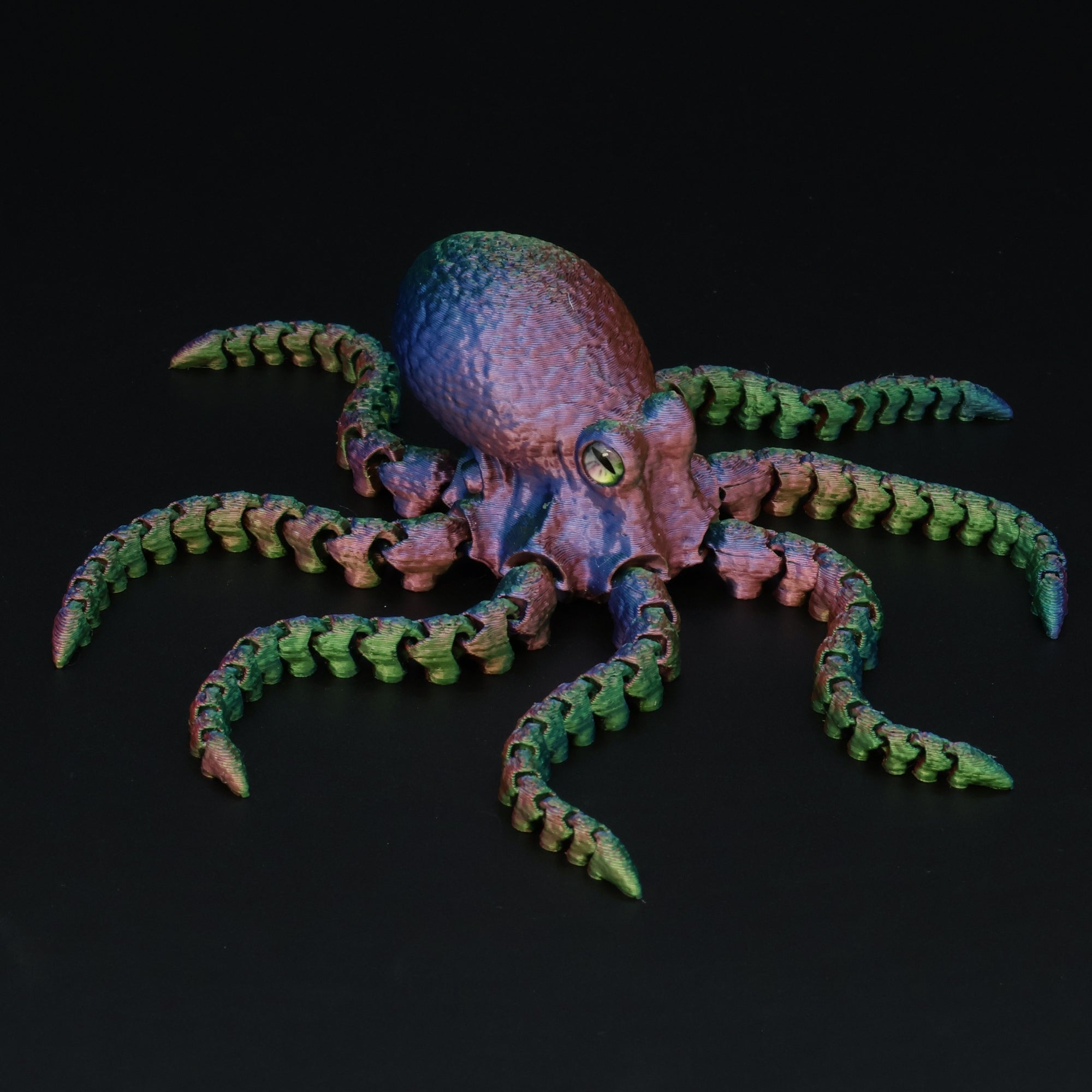 3D Printed Octopus w/ Animal Eyes