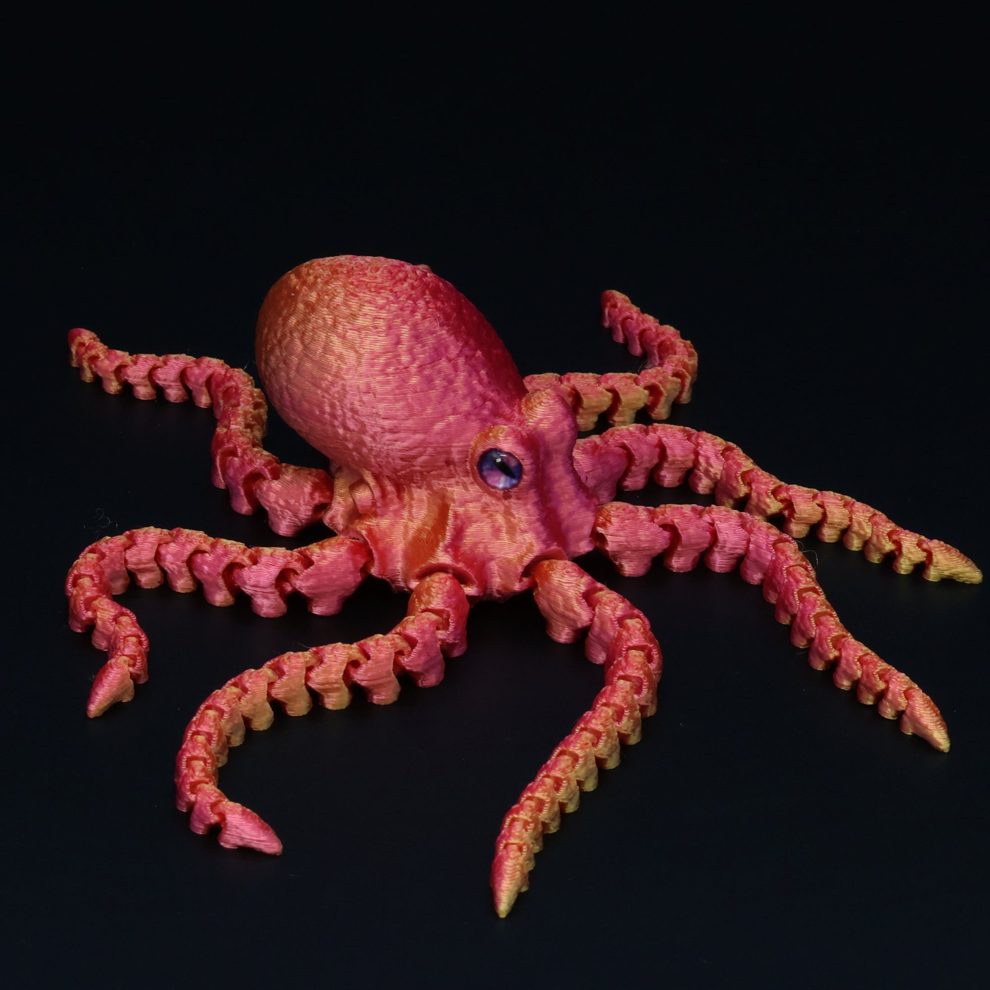 3D Printed Octopus w/ Animal Eyes