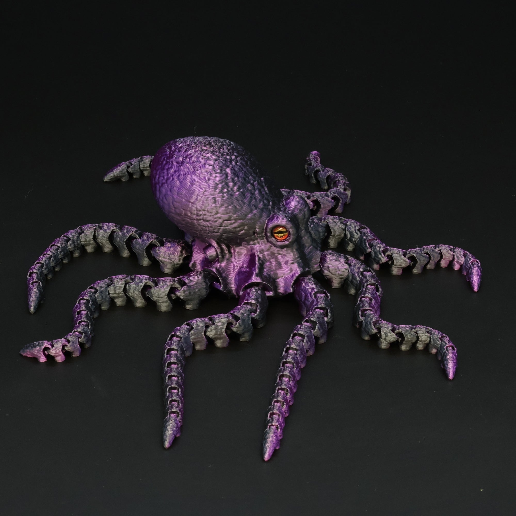 3D Printed Octopus w/ Animal Eyes