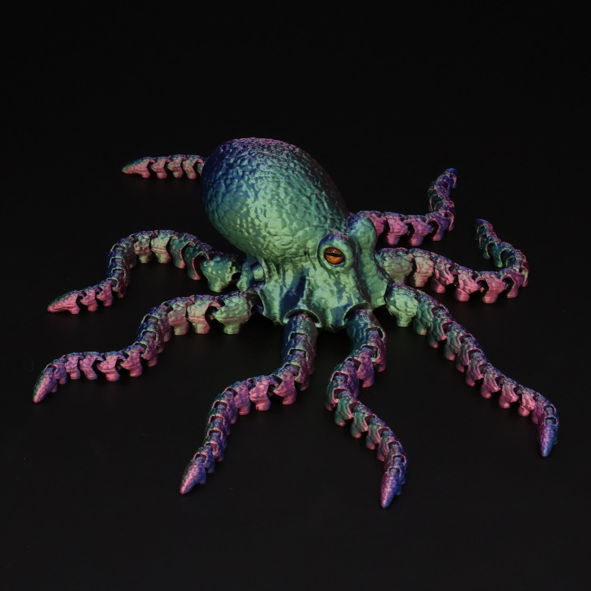 3D Printed Octopus w/ Animal Eyes