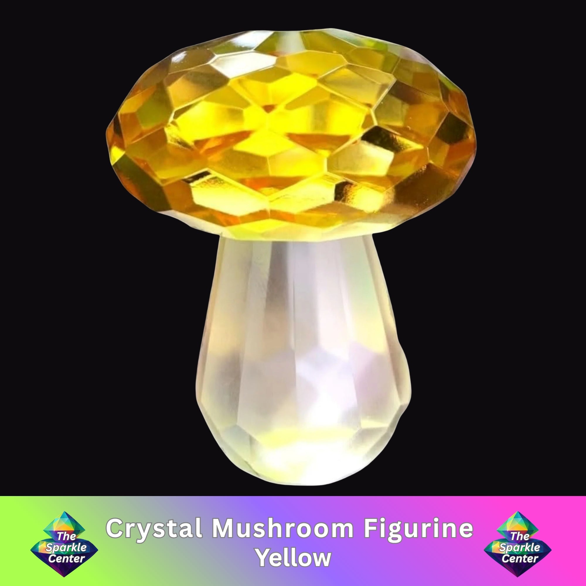 Crystal Mushroom Figurine