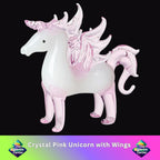 Crystal Pink Unicorn with Wings