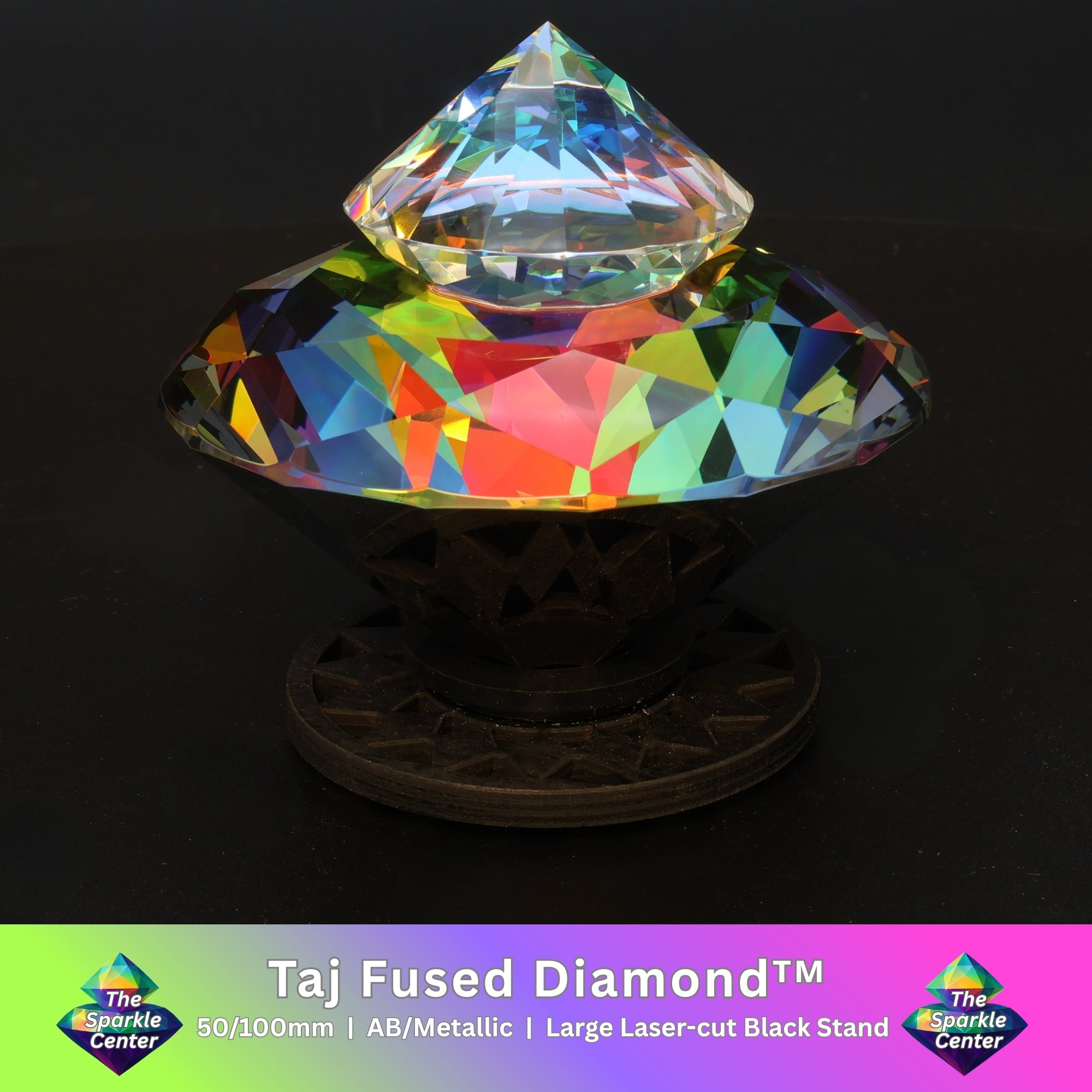 Taj™ Metallic AB Coated Fused Crystal Diamond