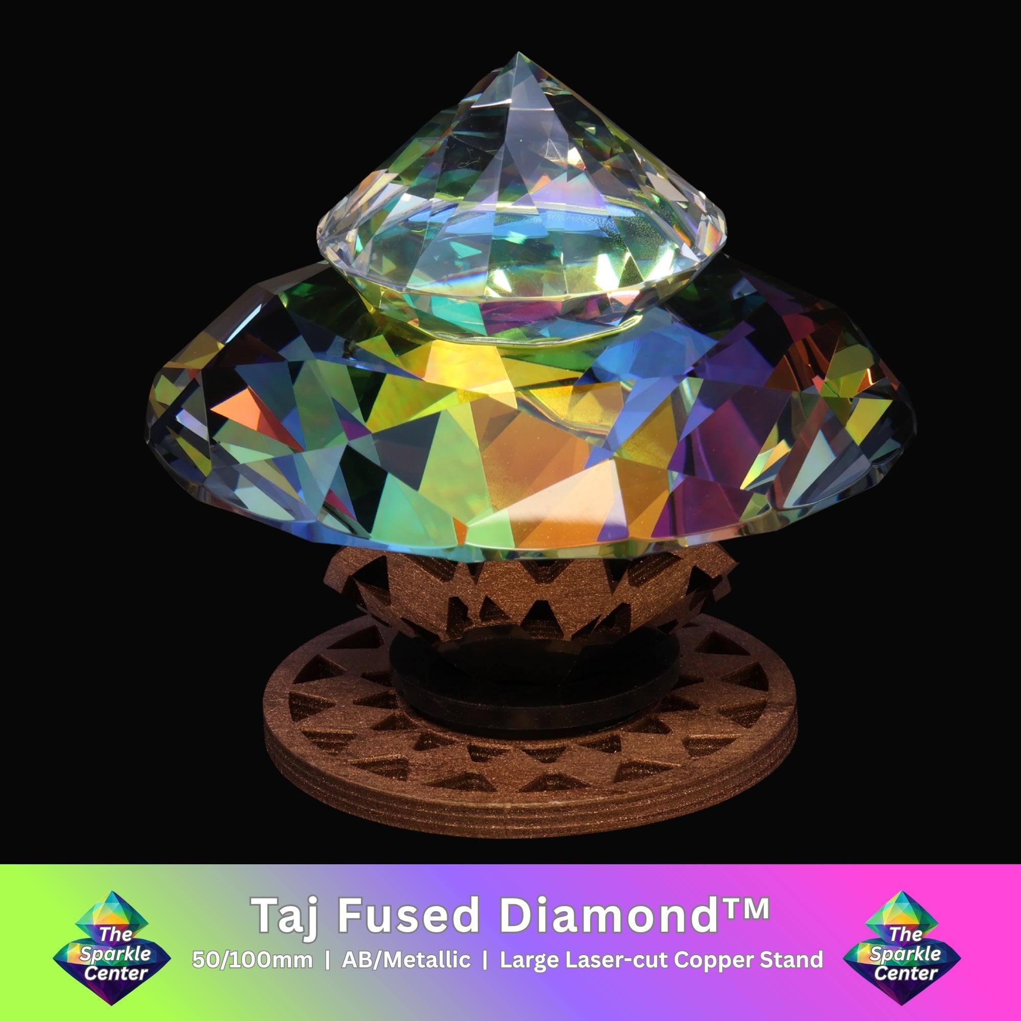 Taj™ Metallic AB Coated Fused Crystal Diamond