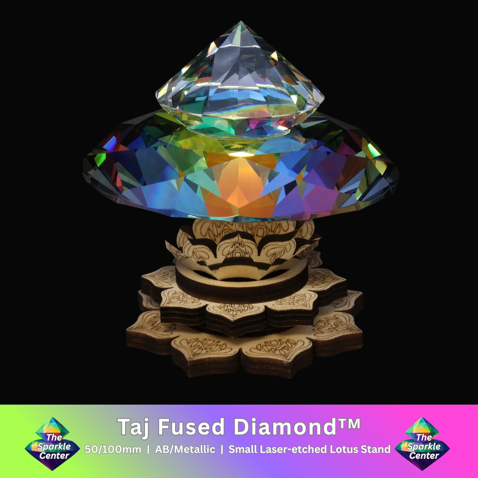 Taj™ Metallic AB Coated Fused Crystal Diamond