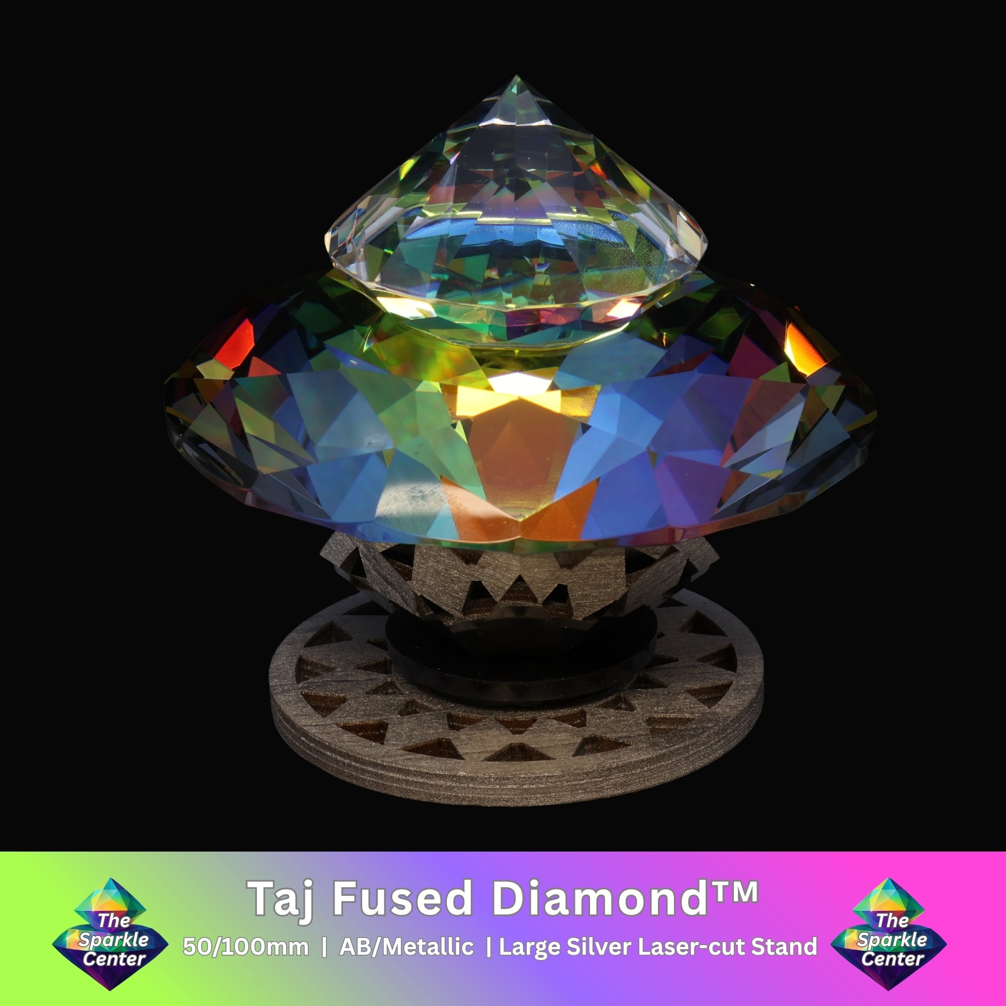 Taj™ Metallic AB Coated Fused Crystal Diamond