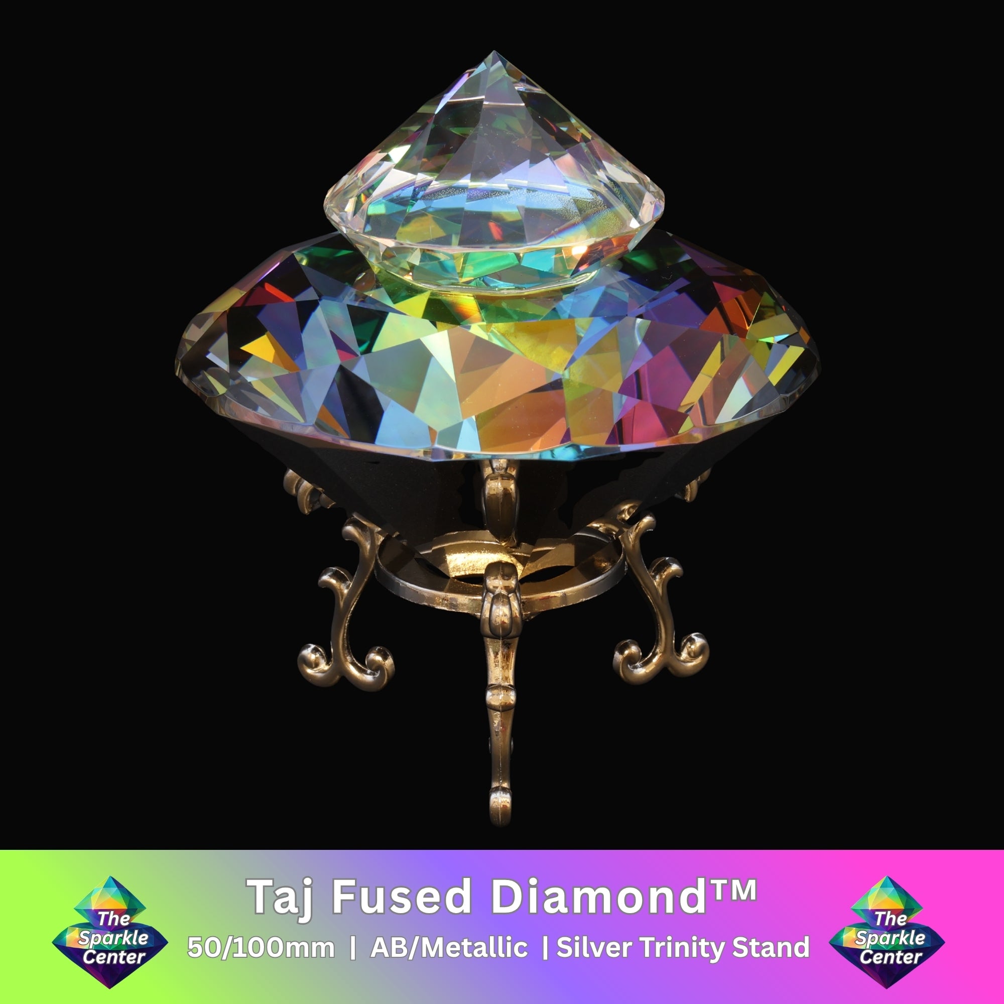 Taj™ Metallic AB Coated Fused Crystal Diamond