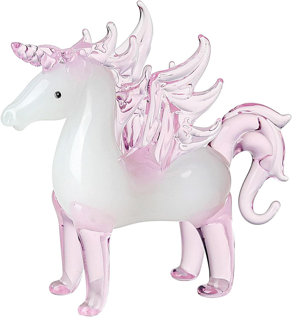 Crystal Pink Unicorn with Wings