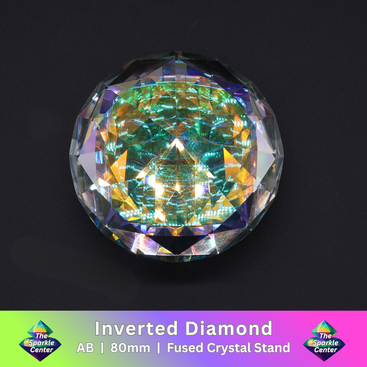 Inverted Diamond with Square Crystal Stand