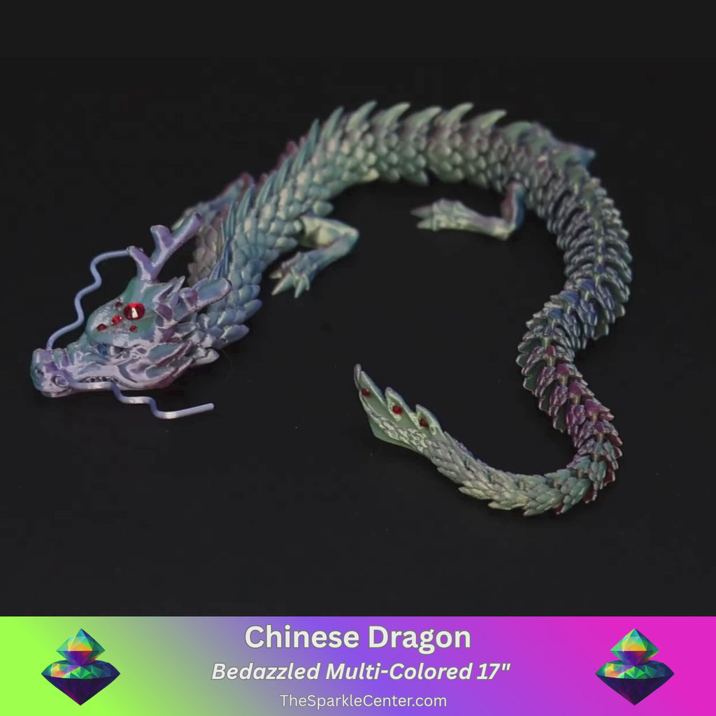 3D Printed Bedazzled Chinese Dragon™